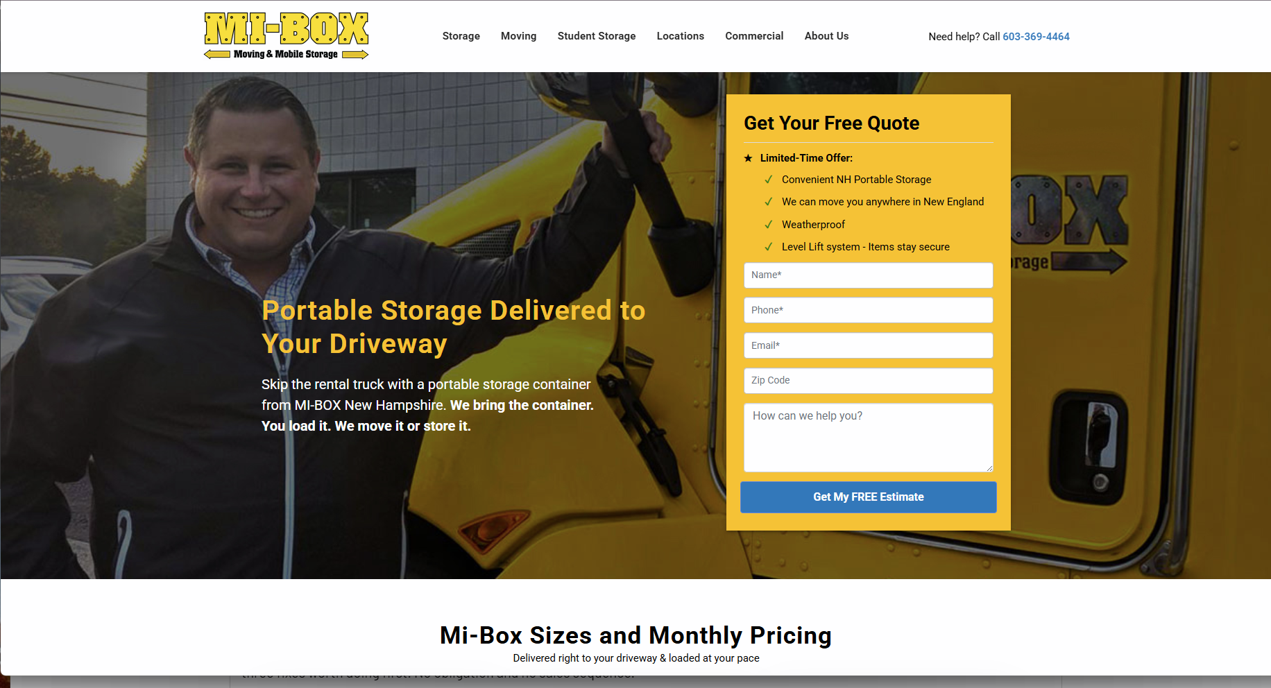MI-BOX Central NH website